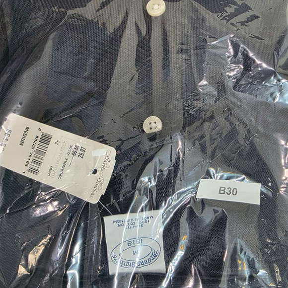 Brooks Brothers Slim Fit Polo Shirt Navy Men’s Medium New with Tags - Picture 7 of 7